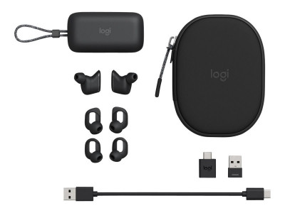 Logitech : LOGITECH ZONE TRUE WIRELESS - GRAPHITE - EMEA