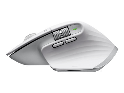 Logitech : MX MASTER 3S PERFORM WRLS MOUSE - PALE GREY - EMEA