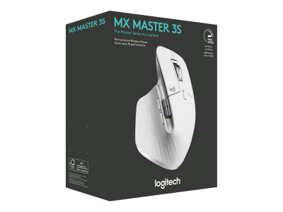 Logitech : MX MASTER 3S PERFORM WRLS MOUSE - PALE GREY - EMEA