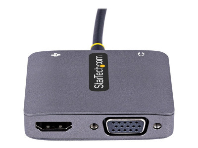 Startech : USB C VIDEO ADAPTER HDMI/VGA - 4K 60HZ 3.5MM AUDIO 100W