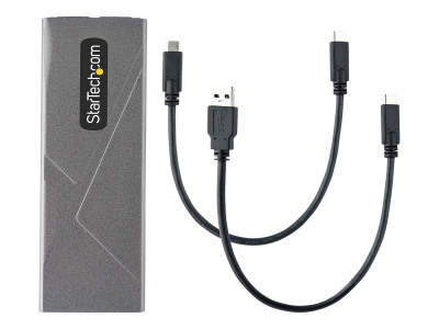 Startech : BOITIER externe SSD M.2 NVME/S ATA - CABLES HOTES USB-C + USB A