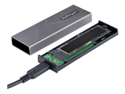 Startech : BOITIER externe SSD M.2 NVME/S ATA - CABLES HOTES USB-C + USB A