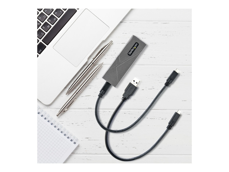 Startech : BOITIER externe SSD M.2 NVME/S ATA - CABLES HOTES USB-C