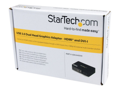 Startech : USB 3.0 TO HDMI et DVI DUAL MONITOR EXTERNAL VIDEO ADAPTER