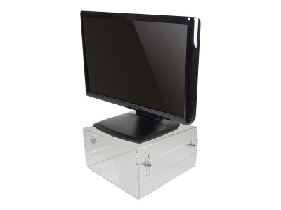 Neomounts : NEWSTAR ACRYLIC MONITOR RAISER (HEIGHT ADJUSTMENT: 0 TO 25 DEGR