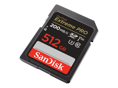 Western Digital : EXTREME PRO 512GB SDXC memory card 200MB/S 140MB/S UHS-I CL 10