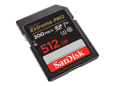 Western Digital : EXTREME PRO 512GB SDXC memory card 200MB/S 140MB/S UHS-I CL 10