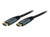 MCL Samar : 2.1 HDMI MALE MALE MESH cable 8K 60HZ 2M