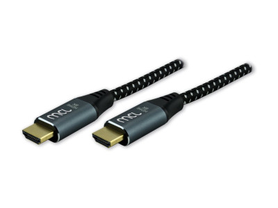 MCL Samar : 2.1 HDMI MALE MALE MESH cable 8K 60HZ 2M