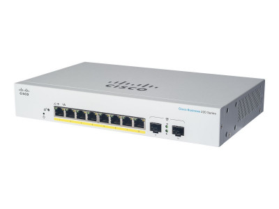 Cisco : CBS220 SMART 8-PORT GE EXT PS 2X1G SFP