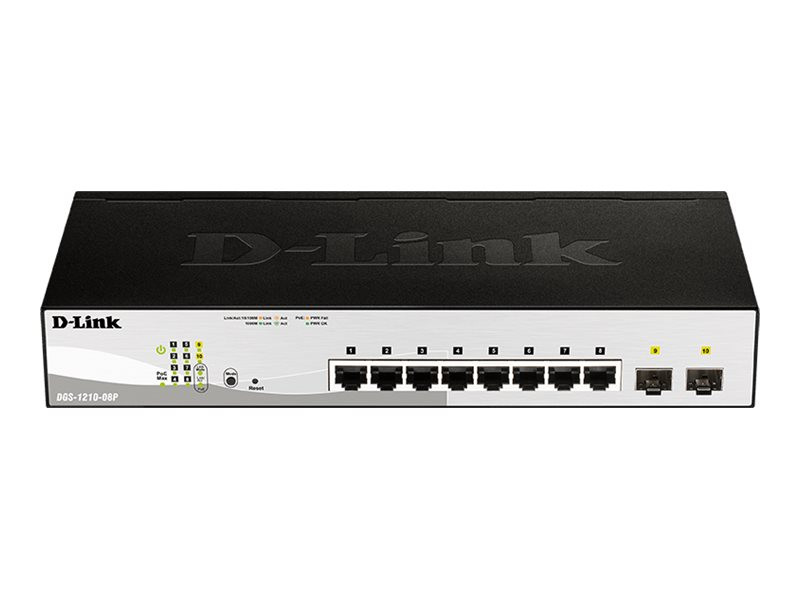 D-Link : 8-PORT LAYER2 POE SMART MANAGED GIGABIT SWITCH