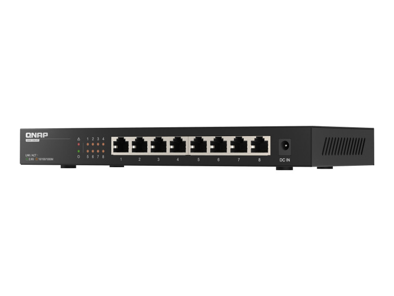 Qnap : QSW-1108-8T 8 PORTS 2.5GBPS W RJ45 UNMANAGED SWITCH