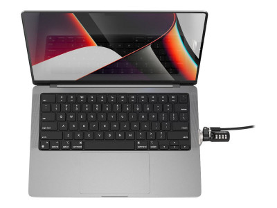 compulocks : MACBOOK PRO 14-INCH LEDGE LOCK ADAPTER +COMBINATION LOCK SILVER
