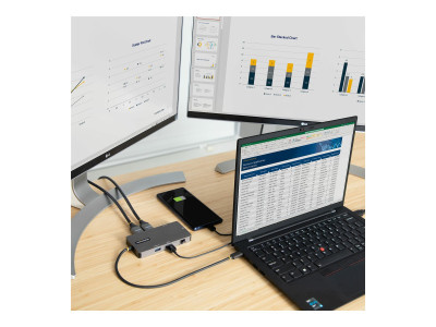 Startech : USB C MULTIPORT ADAPTER DUAL HDMI 4K 60HZ 2PT 5GBPS USB-A