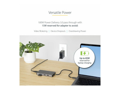 Startech : USB C MULTIPORT ADAPTER DUAL HDMI 4K 60HZ 2PT 5GBPS USB-A