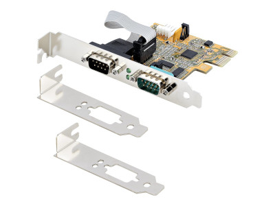 Startech : CARTE SERIE PCI EXPRESS A 2 PORTS - carte PCIE A RS232/DB9