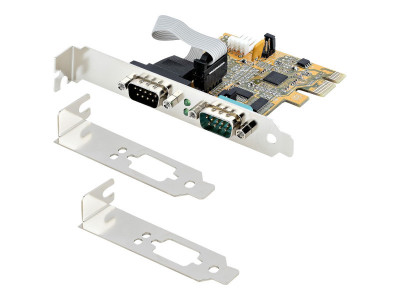 Startech : CARTE SERIE PCI EXPRESS A 2 PORTS - carte PCIE A RS232/DB9