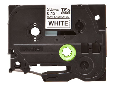 Brother : TZE-N201 tape WHITE PRINT BLACK 3.5MM