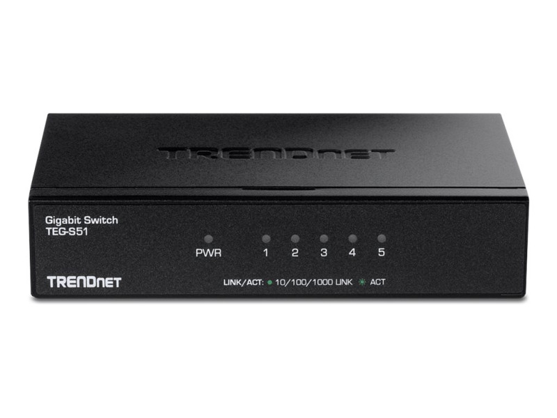 TrendNet : 5-PORT GIGABIT SWITCH avec METAL CASE