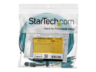 Startech : 10M MTP TO LC BREAKOUT cable OM3 40GB - PUSH/PULL TAB