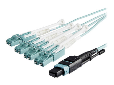 Startech : 10M MTP TO LC BREAKOUT cable OM3 40GB - PUSH/PULL TAB