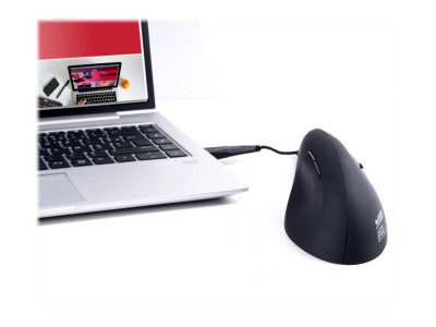Urban Factory : ERGO NEXT VERTICAL ERGONOMIC WIRED MOUSE pour RIGHT-HANDED