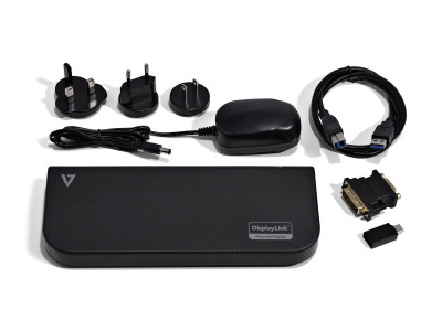 V7 : USB DOCKING STATION DUALDISPLAY 2K RESOLUTION 6 USBPORTSETHERNET