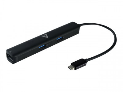 V7 : USB-C MINIDOCK SINGLE DISPLAY HDMI 2.0 USBA USB-C 100W 85W PD