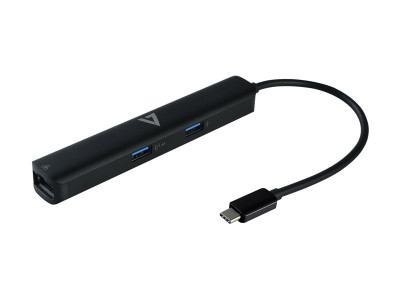 V7 : USB-C MINIDOCK SINGLE DISPLAY HDMI 2.0 USBA USB-C 100W 85W PD