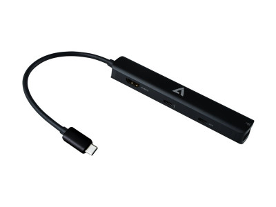 V7 : USB-C MINIDOCK SINGLE DISPLAY HDMI 2.0 USBA USB-C 100W 85W PD