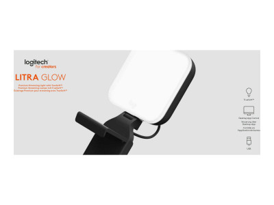 Logitech : LITRA GLOW STREAMING LIGHT avec TRUESOFT - GRAPHITE - EMEA