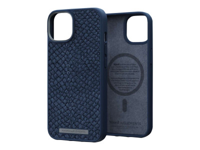 Njord : SALM.LEATHER MAGSAFE CASE IPHONE 14 (6.1) BLUE