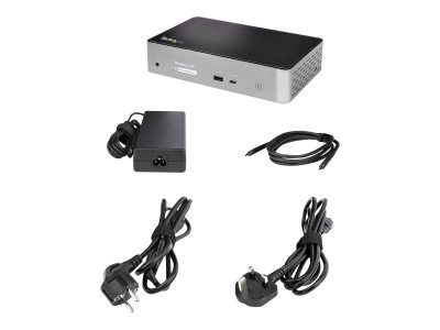 Startech : UNIVERSAL USB-C DOCK QUAD VIDEO QUAD 4K 60HZ DP OR HDMI 100W PD