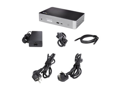 Startech : UNIVERSAL USB-C DOCK QUAD VIDEO QUAD 4K 60HZ DP OR HDMI 100W PD