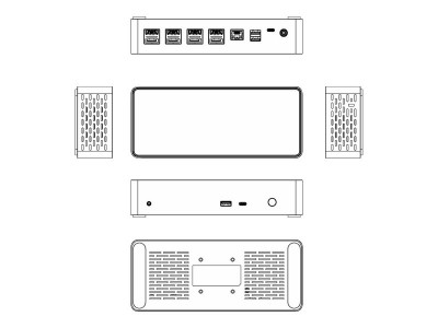 Startech : UNIVERSAL USB-C DOCK QUAD VIDEO QUAD 4K 60HZ DP OR HDMI 100W PD