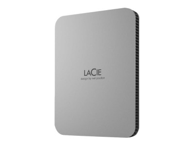 Seagate : LACIE MOBILE drive 2 TB USB 3.1 USB TYPE C MOON SILVER W/RESCUE