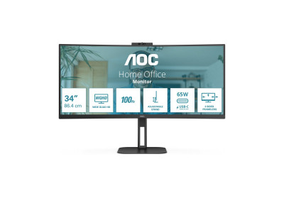 AOC : 34IN 21:9 3440X1440 VA 20M:1 178/178 USB-C/ 4XUSB 3.2
