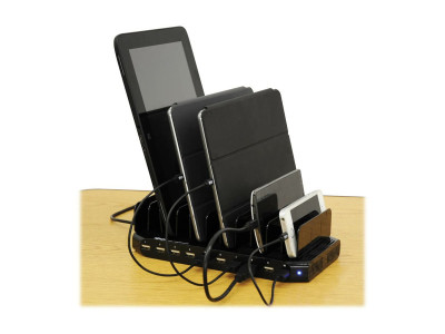 Eaton MGE : 10-PORT USB CHARGING STATION 12V 8A (96W) / SCHUKO POWER CORD