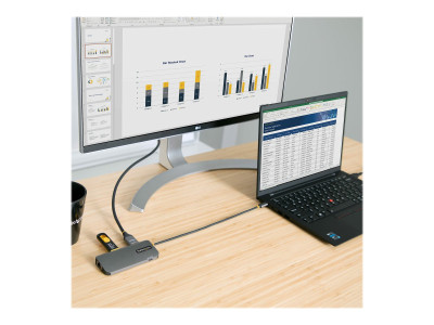 Startech : USB C MULTIPORT ADAPTER 4K 60HZ HDMI VIDEO/5GBPS USB HUB/100W PD