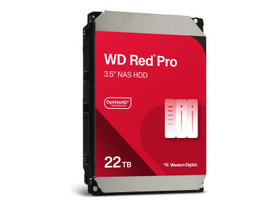 Western Digital : 22TB RED PRO 512Mo CMR 3.5IN SATA 6GB/S INTELLIPOWERRPM