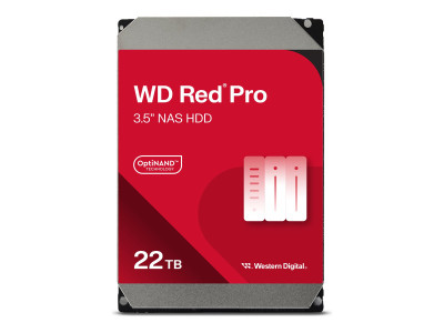 Western Digital : 22TB RED PRO 512Mo CMR 3.5IN SATA 6GB/S INTELLIPOWERRPM
