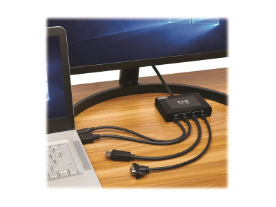 Eaton MGE : 4PT PRESENTATION ADAPTER 4K 60HZ DP USB-C 1080P VGA TO HDMI