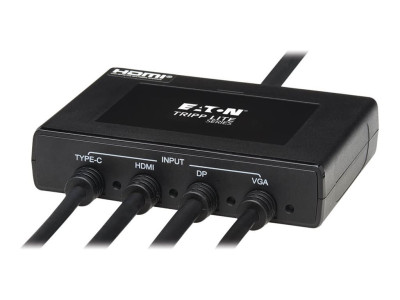 Eaton MGE : 4PT PRESENTATION ADAPTER 4K 60HZ DP USB-C 1080P VGA TO HDMI