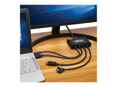 Eaton MGE : 4PT PRESENTATION ADAPTER 4K 60HZ DP USB-C 1080P VGA TO HDMI