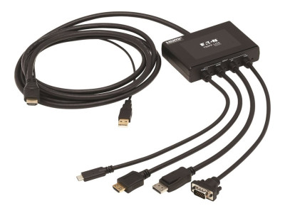 Eaton MGE : 4PT PRESENTATION ADAPTER 4K 60HZ DP USB-C 1080P VGA TO HDMI