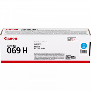 Canon 069H Cartouche de toner Cyan haut rendement 5500 pages 069HC