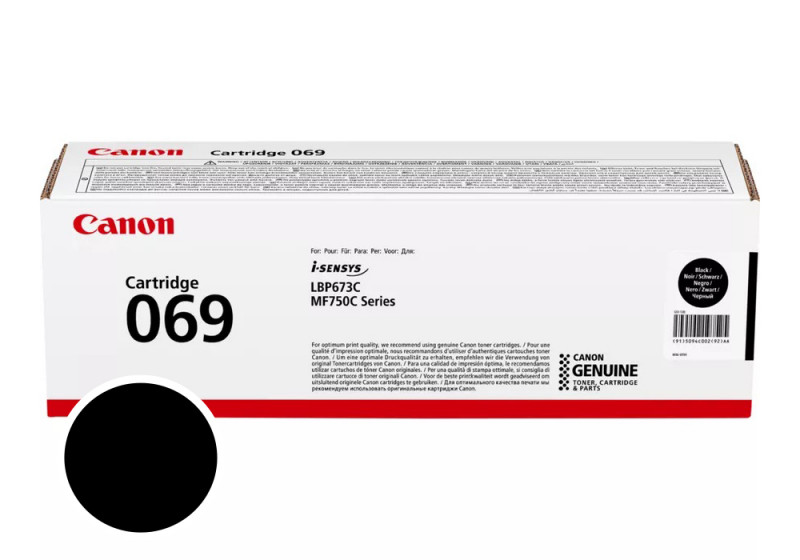 Canon 069 Cartouche de toner Noir 2100 pages 069BK