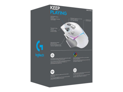 Logitech : G502 X PLUS WHITE/PREMIUM EWR2