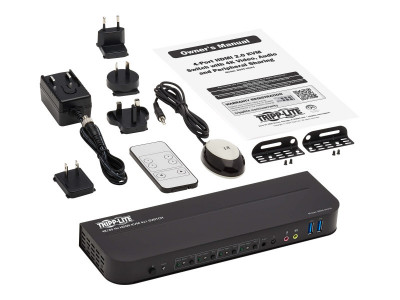 Eaton MGE : 4PT HDMI/USB KVM SWITCH 4K 60HZ HDR HDCP 2.2 IR USB SHARING