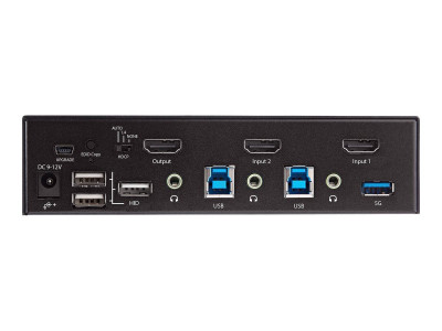 Startech : COMMUTATEUR KVM HDMI 2.0 A 2 PORTS 4K 60HZ ULTRA HD